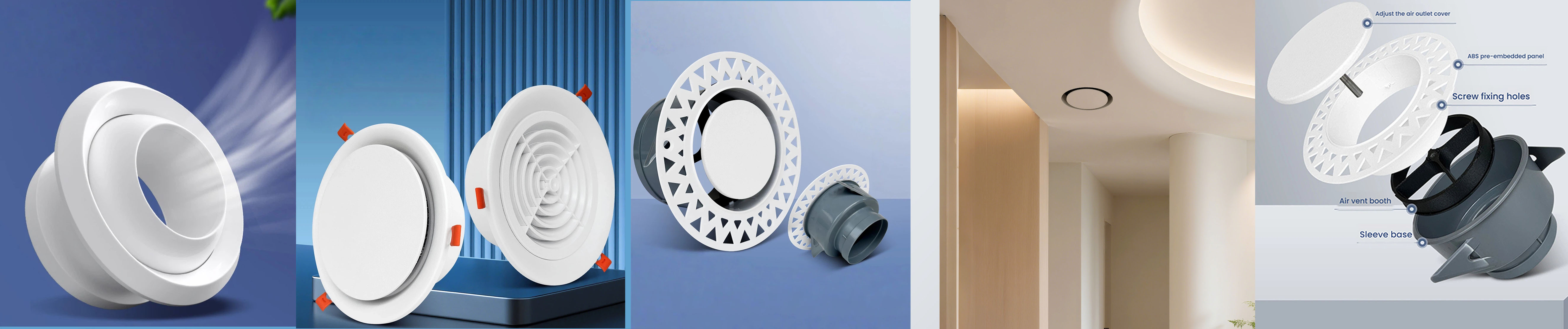 Confronto materiale di ventilazione: lega di alluminio vs ABS vs acciaio inossidabile