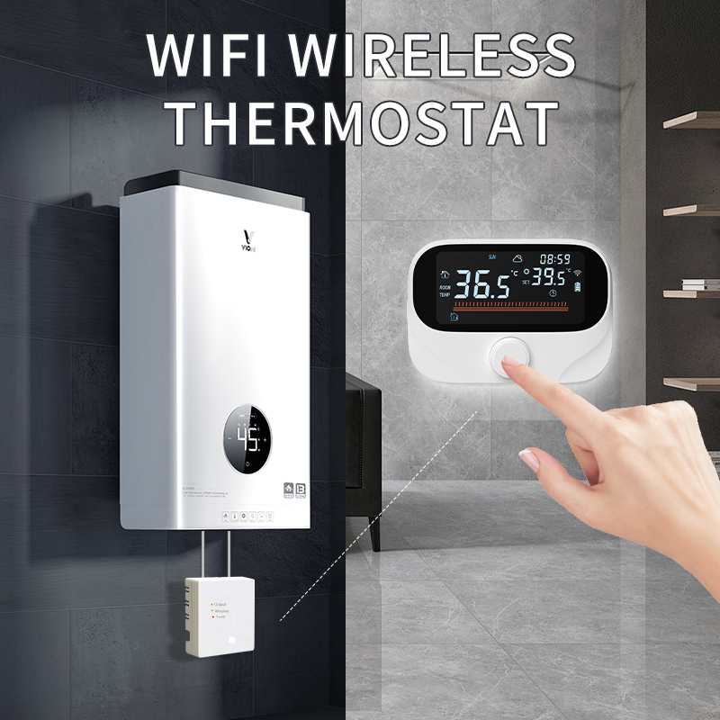 Termostato intelligente Tuya Wi-Fi con display commutabile tra °C e °F