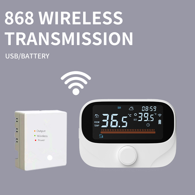 Termostato intelligente Tuya Wi-Fi con display commutabile tra °C e °F
