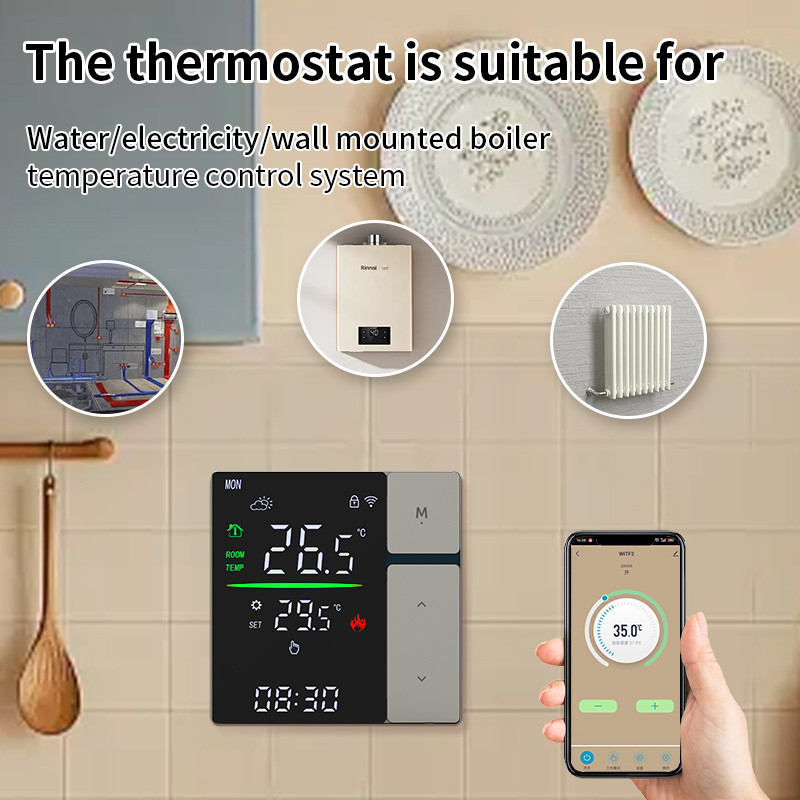 Termostato a pulsante LED SDM5