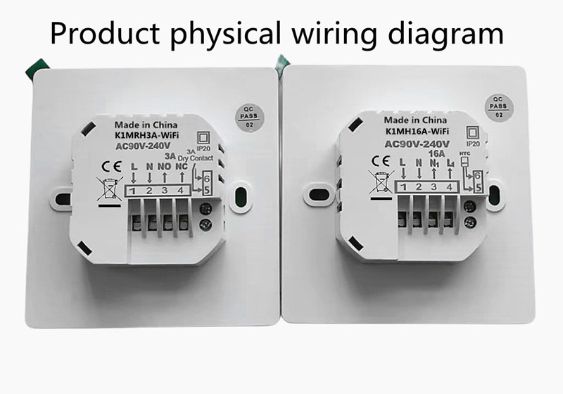 Termostato WiFi con pulsante K1M modello