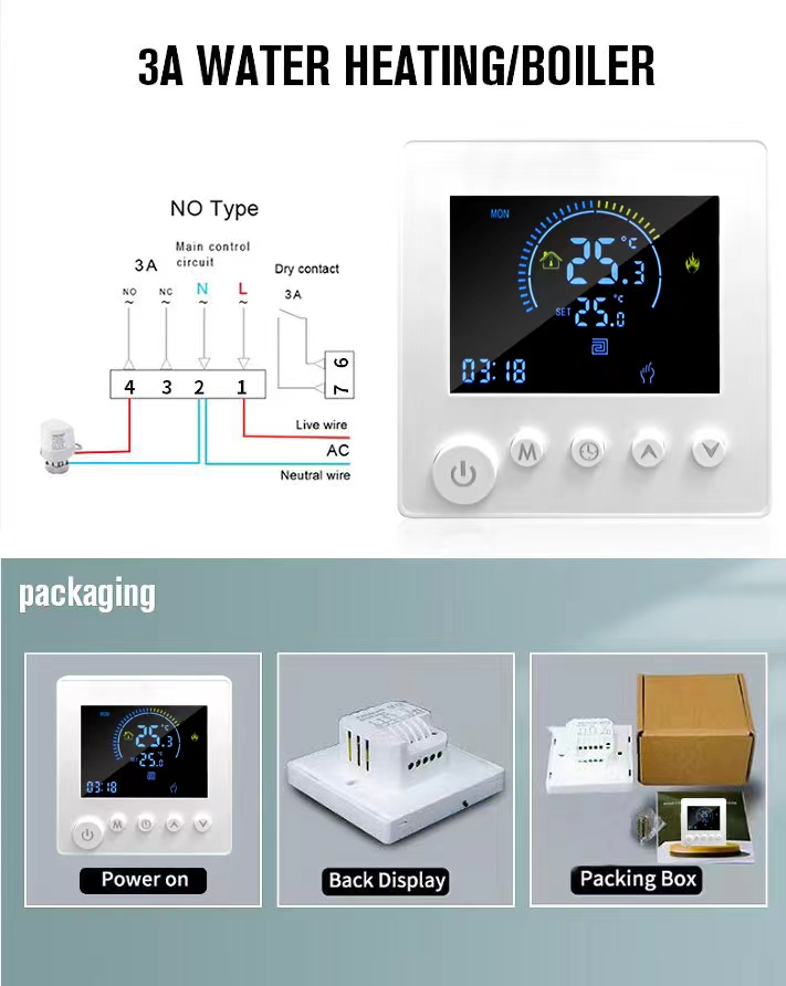 Termostato WiFi con pulsante K1M modello
